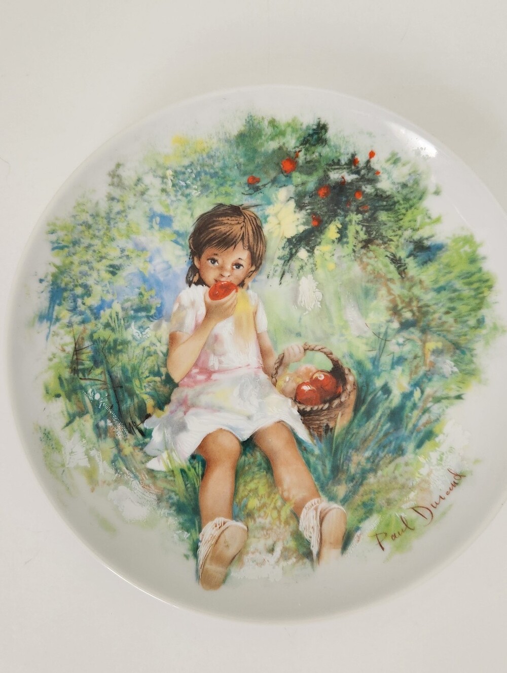 Porcelain Collectors Plate  "Marie-Ange" France